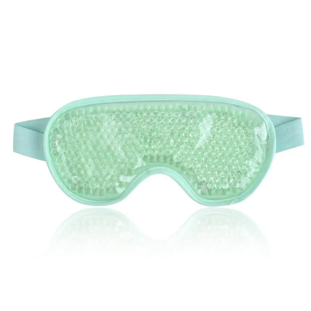 NEWGO Cooling Eye Mask Cold Gel Eye Mask for Eye Puffiness, Tired Eyes, Migraines, Stress, Itchy Eyes, Eye Lid Surgery, Eye Relief Mask for Sleeping, Skin Care, Eye Spa - Green