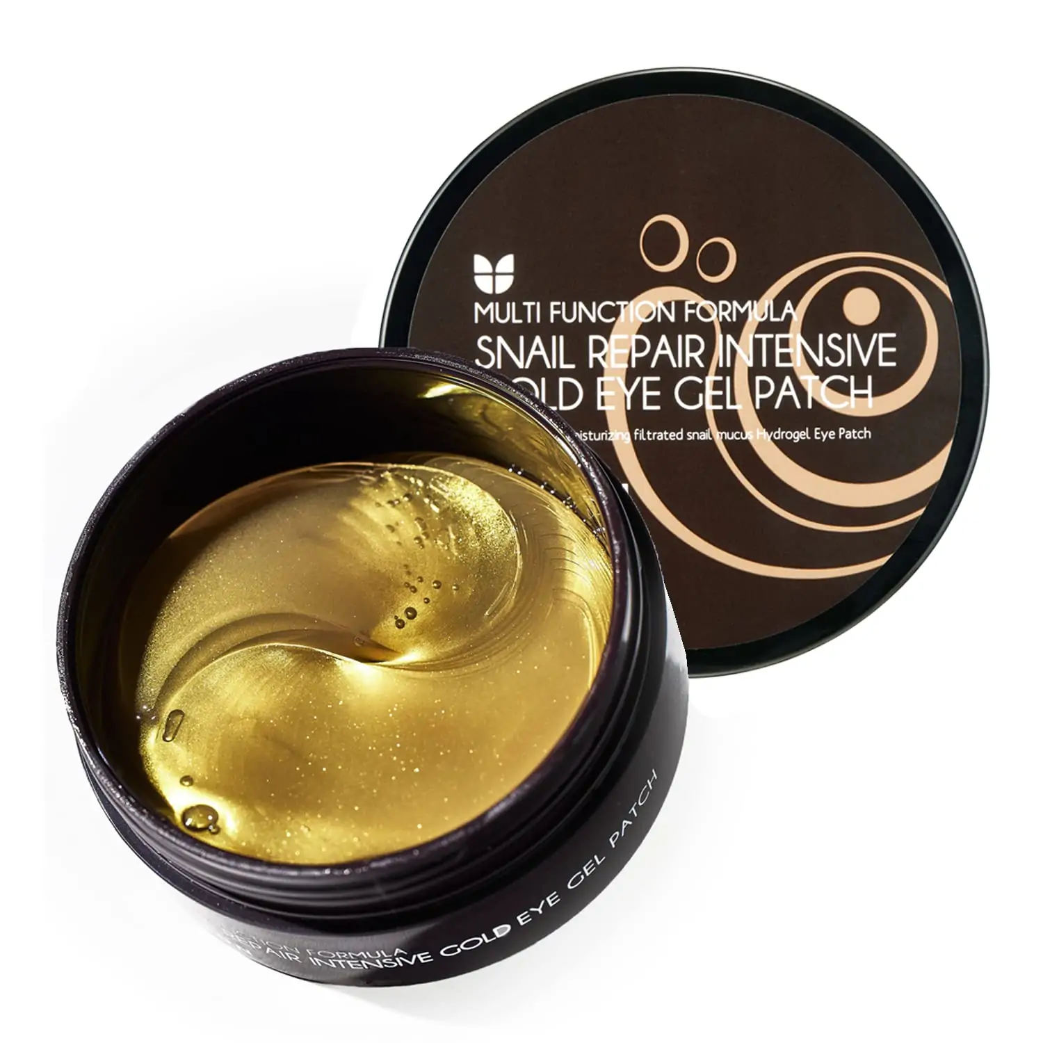 MIZON 24K Gold and Snail Mucin Hydrogel Under Eye Patches, for Puffy Eyes, Dark Circles, Moisturizing, Fine Lines, Korean Skincare (30 Pairs)