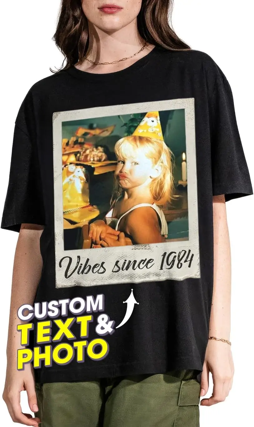 JIX & JOKY Custom Your Own Bootleg Rap Tee Custom Girlfriend Face Shirt for Boyfriend Vintage Birthday Valentine Shirt