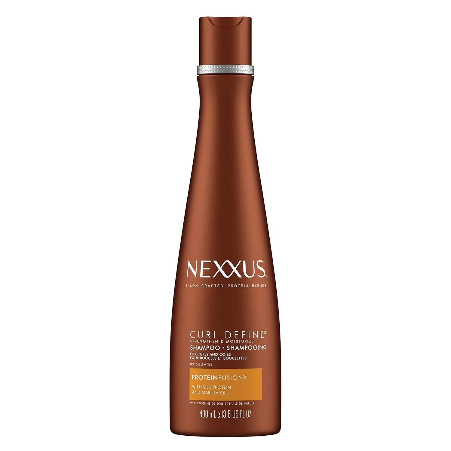 Nexxus Curl DefineCurl Define Shampoo Sulfate free For Curly & Coily Hair with ProteinFusion Curl Enhancer & Strengthening Shampoo 13.5 oz