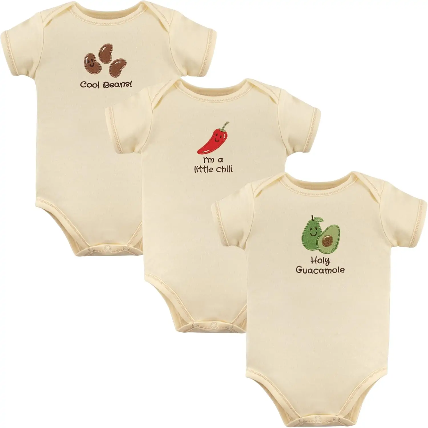 Touched by Nature Unisex Baby Organic Cotton Bodysuits