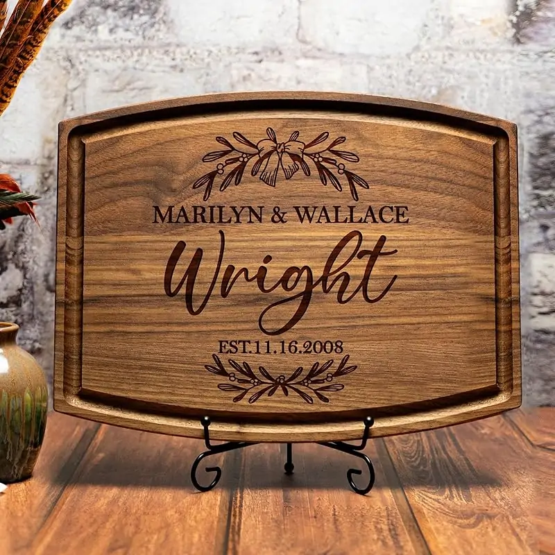 Personalized Cutting Board, Engraved Wood Cutting Boards - Charcuterie Boards, Personalized Gifts, Christmas Gifts for Women and Men - Wedding Gifts, Couple Gifts & Housewarming Gift Ideas