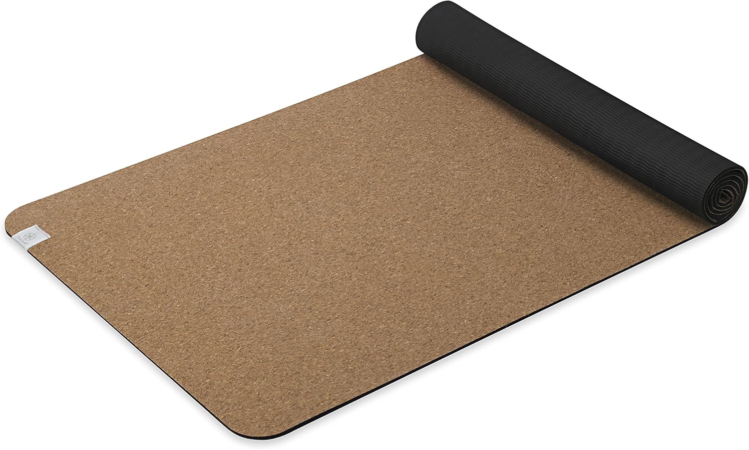 Gaiam Cork Yoga Exercise Mat | Natural Sustainable Cork Resists Sweat and Odors | Non-Slip TPE Backing Prevents Slipping| Great for Hot Yoga, Pilates, Fitness Working Out (68